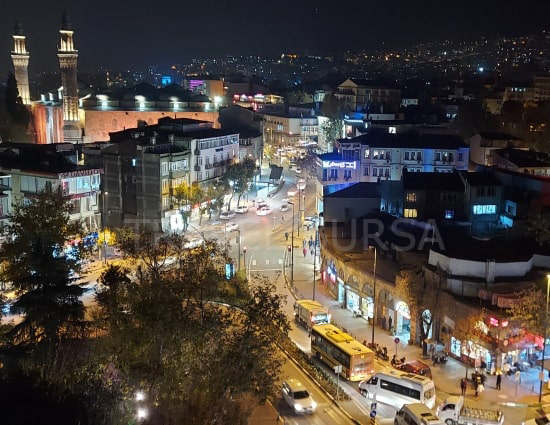 Illuminated and bright nights in Bursa